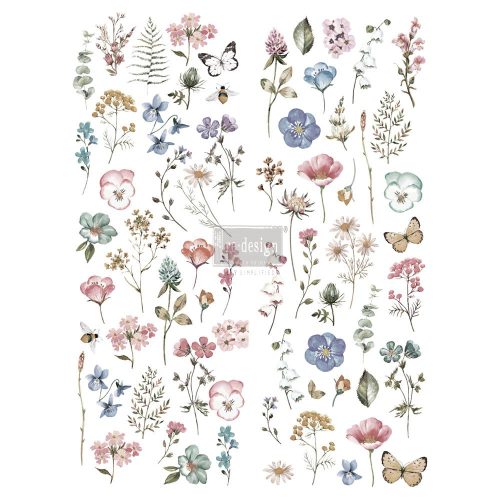 DELICATE FLEUR 22″X 30″- Prima Redesign Transfer