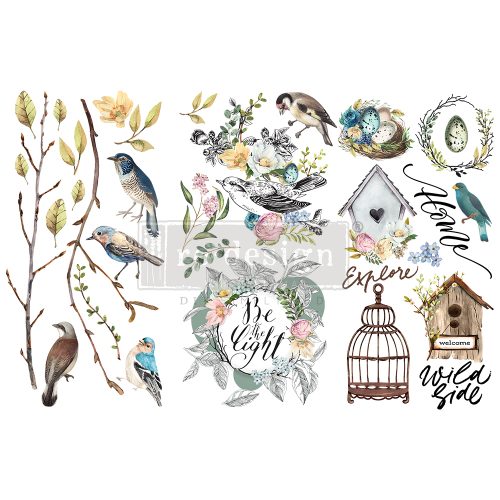 GARDEN MARVELS – 3 SHEETS, 6″X12″ - Prima Redesign Transfer