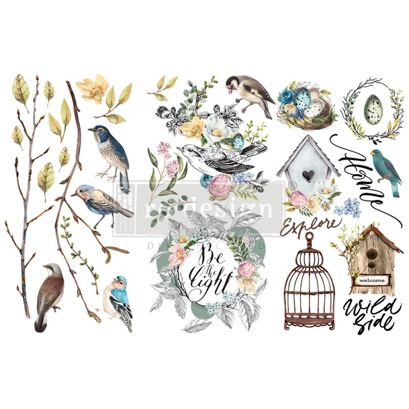 GARDEN MARVELS – 3 SHEETS, 6″X12″ - Prima Redesign Transfer
