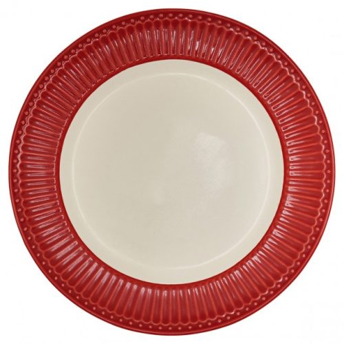 Dinner plate Alice red - Greengate