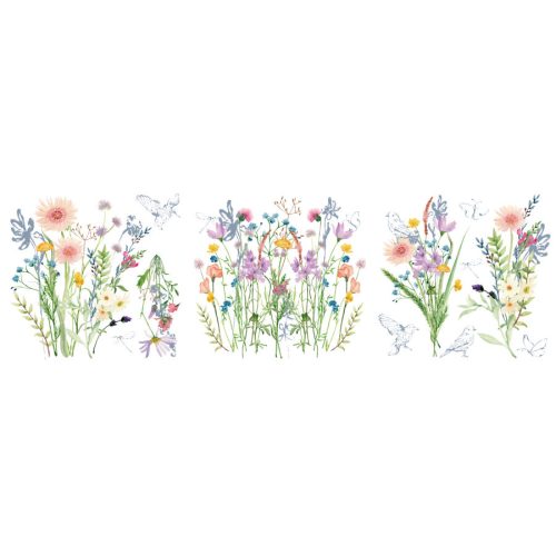 WILD GARDENS   - 3 Sheets ,  Hokus Pokus Petite Transfer