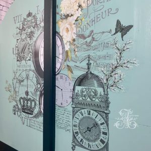 L’HORLOGE – LARGE CUT INTO 4 SHEETS,  Hokus Pokus Transfer