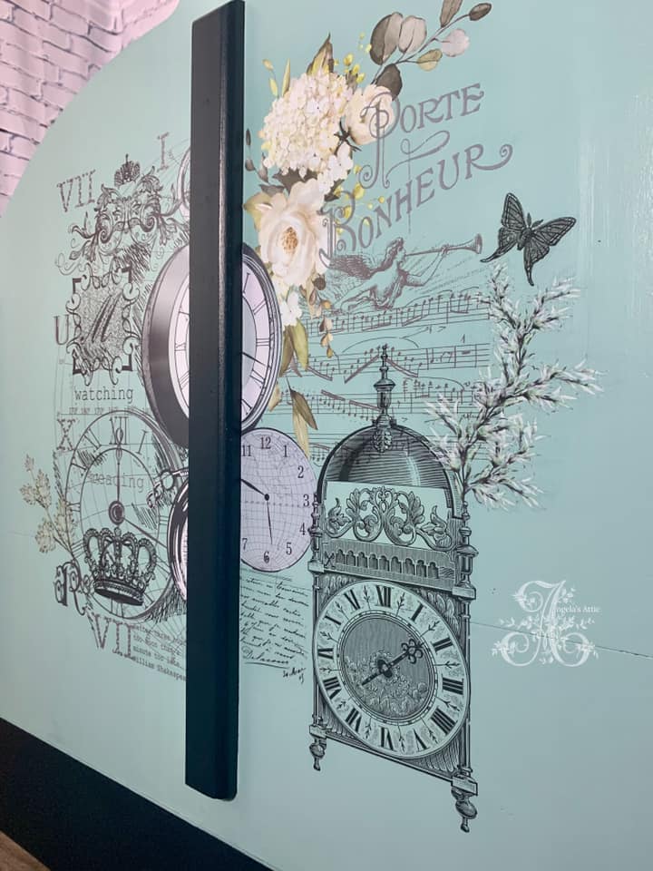 L’HORLOGE – LARGE CUT INTO 4 SHEETS,  Hokus Pokus Transfer