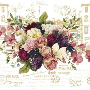 LA VIE EST BELLE - GOLD – Large cut into 3 Sheets ,  Hokus Pokus Transfer