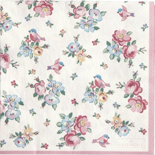 Napkin Ellie white - Greengate