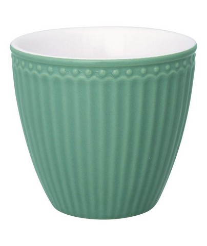 Latte cup Alice Dusty Green - Greengate