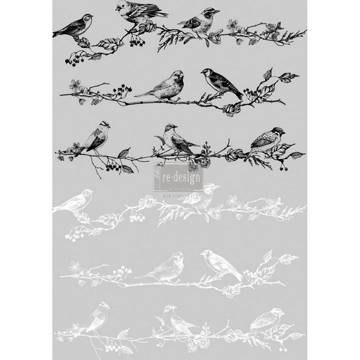 Birds & Berries  - Prima Redesign Transfer