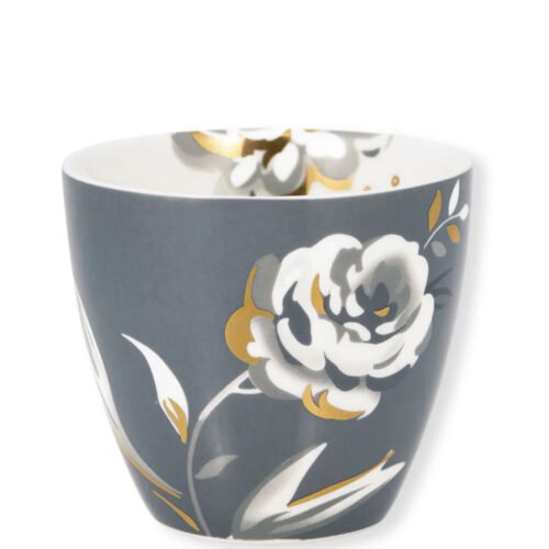 Latte cup Aslaug dark grey- Greengate
