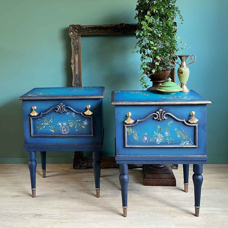 Blue Nest Blooms-  Prima Redesign Transfer