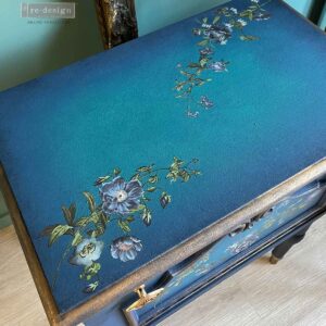 Blue Nest Blooms-  Prima Redesign Transfer