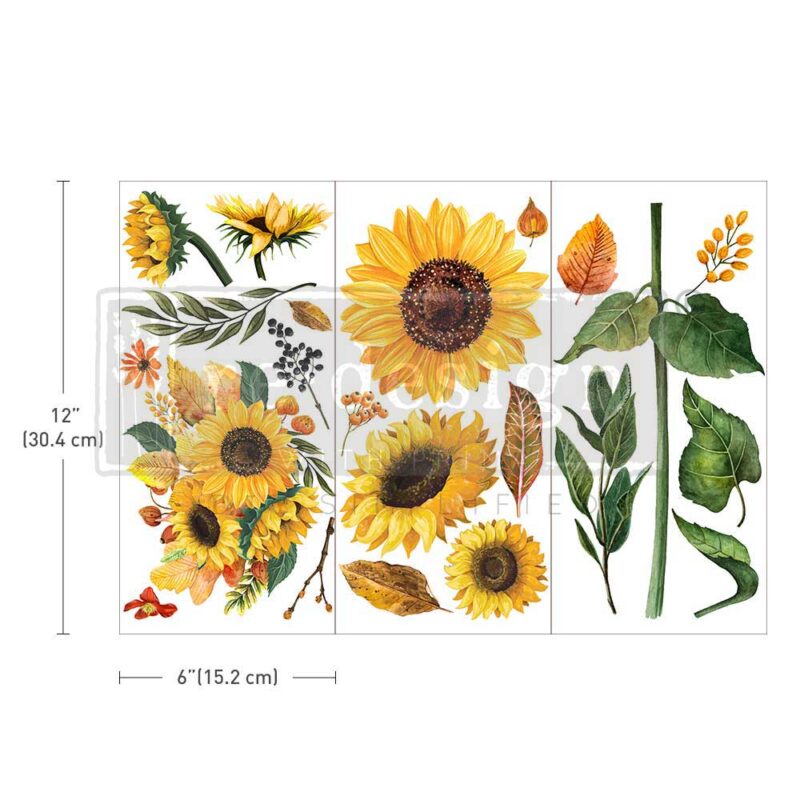 655350653491 sunflower Sunflower Afternoon- Prima Redesign Transfer