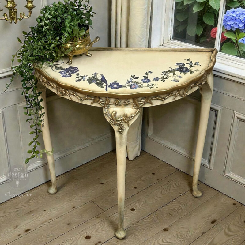 Blue Nest Blooms-  Prima Redesign Transfer