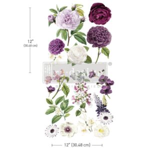 Majestic Blooms (30.5x30.5cm) - Prima Redesign Transfer