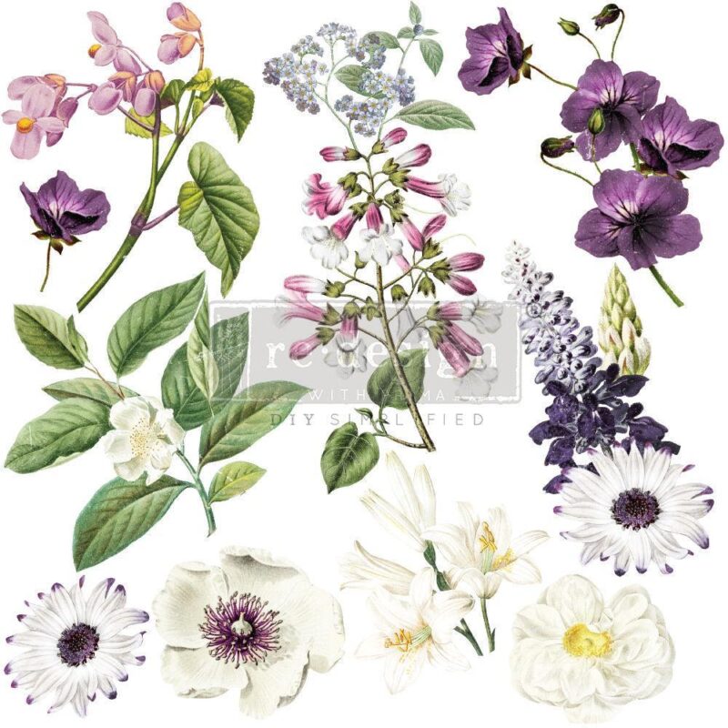 Majestic Blooms (30.5x30.5cm) - Prima Redesign Transfer
