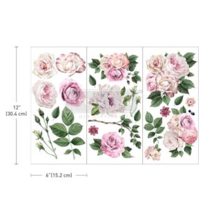 Delicate Roses- Prima Redesign Transfer