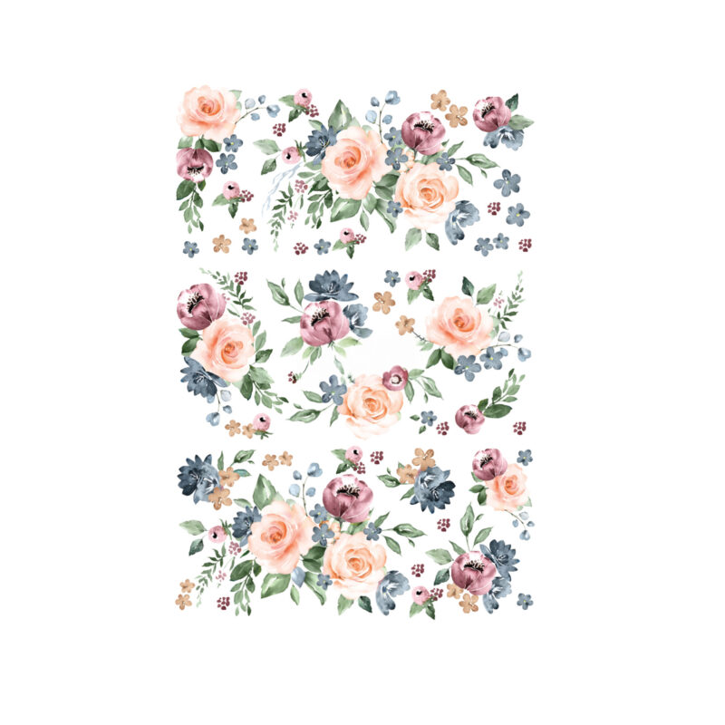 Watercolor Bloom -  Prima Redesign Transfer